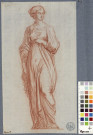 Figure féminine à l'antique / Jean-Honoré Fragonard , [S.l.] : [J.-H. Fragonard], [1758-1760]
