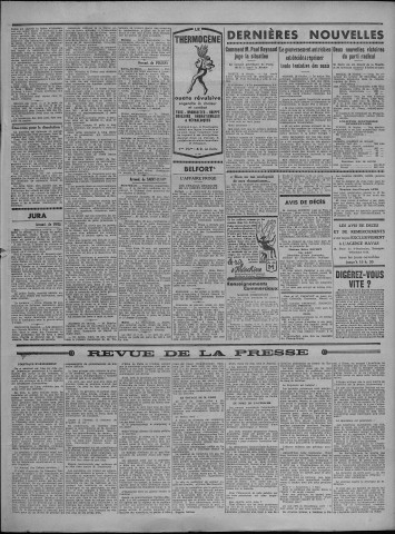 19/02/1934 - Le petit comtois [Texte imprimé] : journal républicain démocratique quotidien