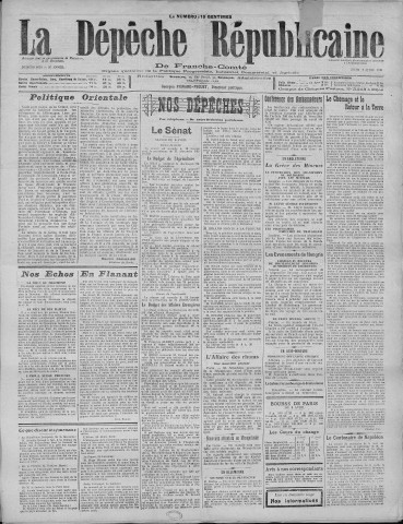 07/04/1921 - La Dépêche républicaine de Franche-Comté [Texte imprimé]