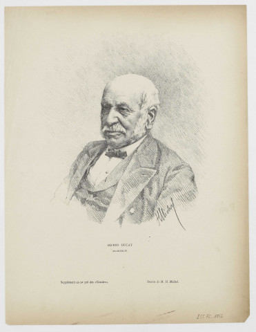 Alfred Ducat architecte [image fixe] / Dessin de M. H. Michel , Besançon : Supplément au n° 326 des "Gaudes", 1850/1898