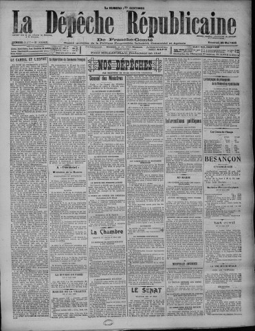 28/05/1926 - La Dépêche républicaine de Franche-Comté [Texte imprimé]