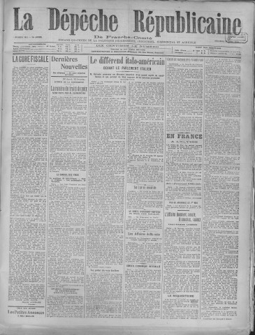 30/04/1919 - La Dépêche républicaine de Franche-Comté [Texte imprimé]