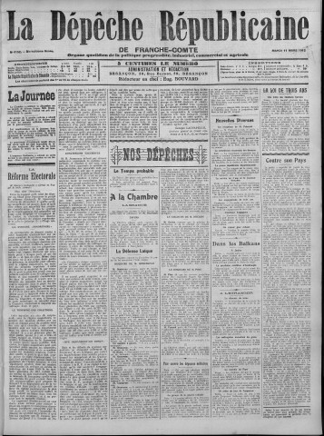 11/03/1913 - La Dépêche républicaine de Franche-Comté [Texte imprimé]