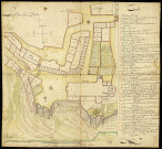 Plan de la ville de Saint-Claude. 30 toises à 6 pieds de Roy la toise /accounts/mnesys_besancon/datas/ [dessin] , [S.l.] : [s.n.], [1700-1799 env.]