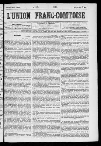 08/05/1876 - L'Union franc-comtoise [Texte imprimé]