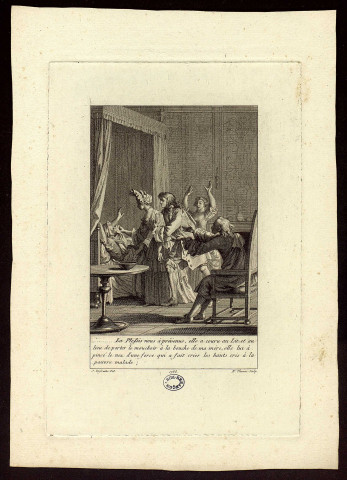 [Illustrations d'oeuvres littéraires] [estampe] / N. Thomas sculp.  ; J. De Fraine inv. , [S.l.] : [s.n.], [1787-1788]