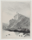 Ruines du château de Montferrand [estampe] : Franche-Comté / Joly 1827  ; lithographie de Engelmann, rue Louis Le Grand n° 27 à Paris , Paris : Engelmann, 1827