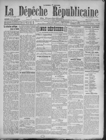 27/04/1924 - La Dépêche républicaine de Franche-Comté [Texte imprimé]