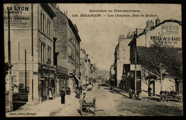 Besançon. - Les Chaprais, Rue de Belfort [image fixe] , Besançon : Teulet, éditeur, 1901/1908