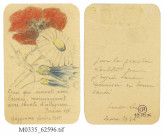 Fleurs des champs, carte réalisée par Lou Blazer, dessin