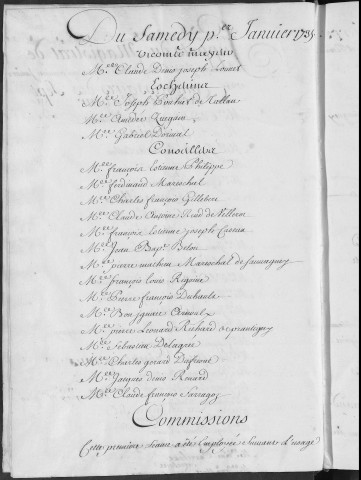 Registre des délibérations municipales 1er janvier - 31 décembre 1735