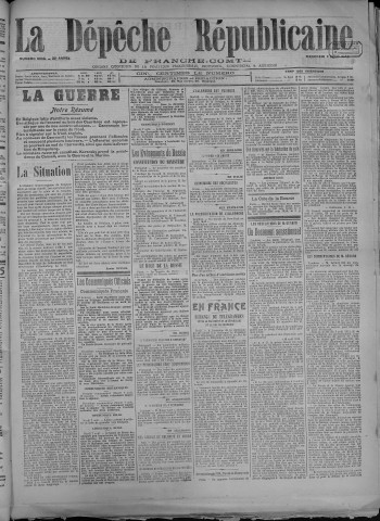 08/08/1917 - La Dépêche républicaine de Franche-Comté [Texte imprimé]