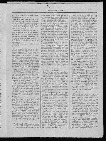 28/08/1881 - Le Progrès du Doubs : journal républicain paraissant tous les jours : 1881, n° 1, 2, 4 à 9