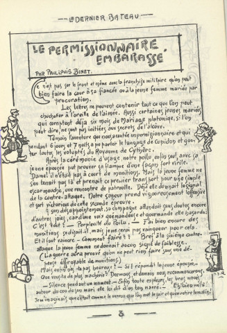 15/09/1915 - Le dernier bateau [Texte manuscrit]