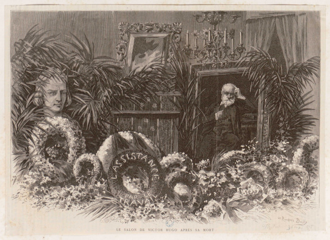 Le salon de Victor Hugo après sa mort [image fixe] / Le Riverend Dochy , 1885