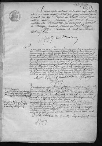 Registre des naissances, 1901