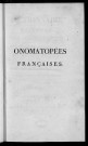Dictionnaire raisonné des onomatopées françaises par Charles Nodier