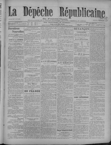 17/10/1919 - La Dépêche républicaine de Franche-Comté [Texte imprimé]