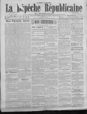 16/10/1921 - La Dépêche républicaine de Franche-Comté [Texte imprimé]