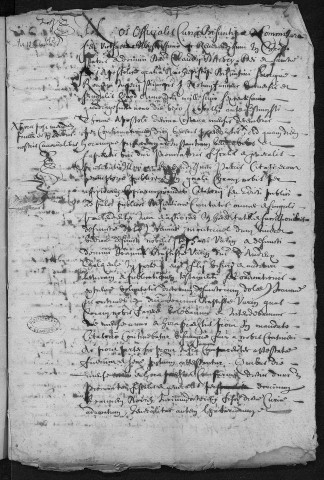 Ms 1296-12 - Testaments provenant de l'officialité de Besançon : 1649/1652