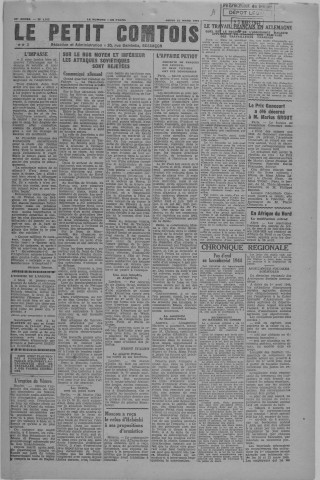 23/03/1944 - Le petit comtois [Texte imprimé] : journal républicain démocratique quotidien