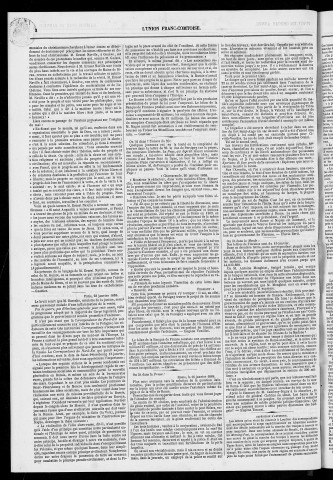 25/01/1868 - L'Union franc-comtoise [Texte imprimé]