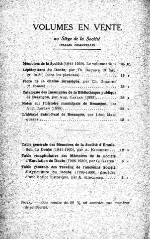 01/01/1906 - Mémoires de la Société d'émulation du Doubs [Texte imprimé]