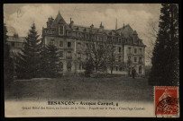 Besançon. - Grand Hôtel des Bains, au Centre de la Ville. - Façade sur le Parc. - Chauffage Central [image fixe] , 1904/1908