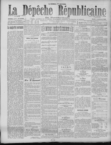 11/09/1924 - La Dépêche républicaine de Franche-Comté [Texte imprimé]