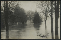 MAUVILLIER, Emile. Besançon. Inondations janvier 1910, promenade Micaud