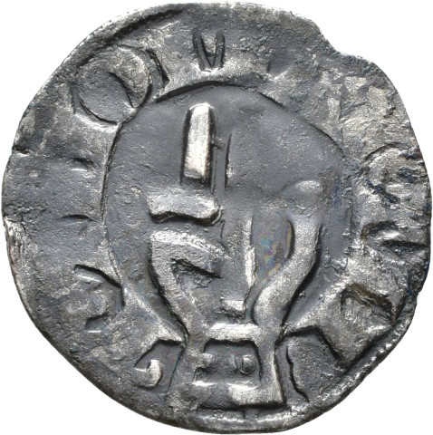 874.1.22 - pièce de monnaie ; denier estevenant