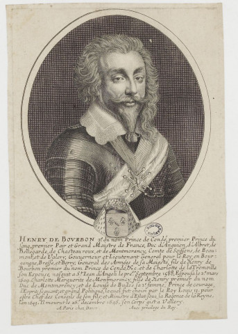 [Portrait de Henry de Bourbon] / Daret.- A Paris : Daret