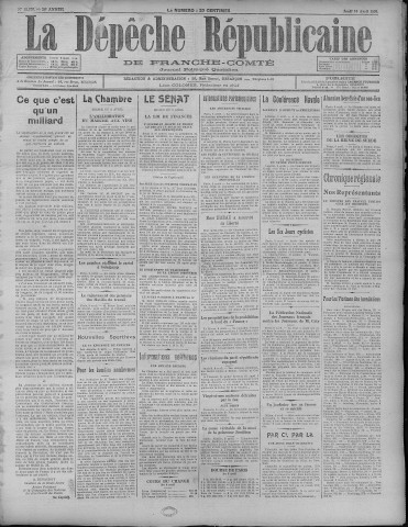 10/04/1930 - La Dépêche républicaine de Franche-Comté [Texte imprimé]