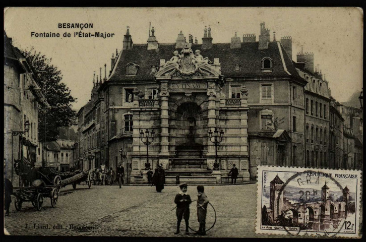 Besançon - Besançon - Fontaine de l'Etat-Major. [image fixe] , Besançon : J. Liard, édit. Besançon, 1905/1930