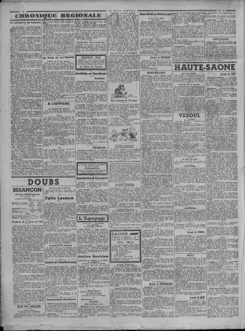 23/02/1936 - Le petit comtois [Texte imprimé] : journal républicain démocratique quotidien