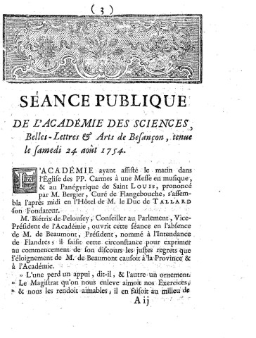 1754 - Séance publique