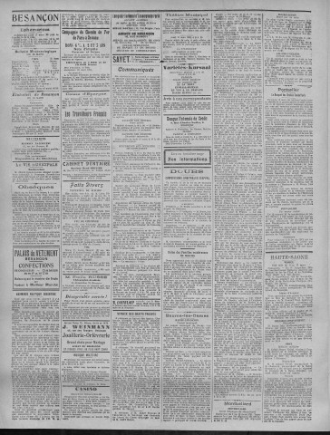 17/03/1921 - La Dépêche républicaine de Franche-Comté [Texte imprimé]