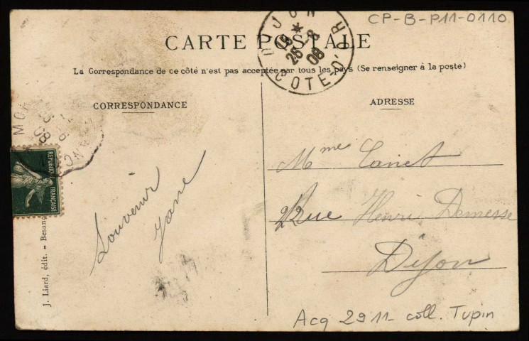 Un bonjour de Besançon [image fixe] , Besançon : J. Liard, édit., 1904/1908
