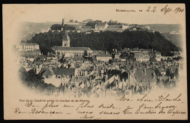 [Besançon] - Vue de la Citadelle prise du Clocher de St-Pierre [image fixe] , 1897/1900