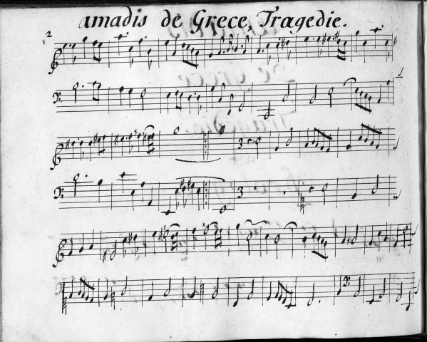 Amadis de Grèce, tragédie / musique d'André-Cardinal Destouches ; livret d'Antoine Houdar de la Motte