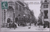 Besançon - Hôtel de Ville. Départ de la Pompe automobile [image fixe] , Besançon : Edit. Gaillard-Prêtre, 1912