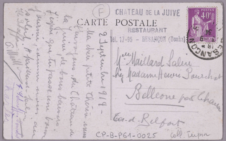 Château de Clemtigney dit "La Juive" [image fixe] , Besançon : Chaffanjon, librairie-papeterie, 1904/1934