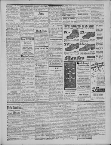16/03/1933 - La Dépêche républicaine de Franche-Comté [Texte imprimé]