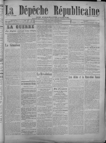 31/03/1917 - La Dépêche républicaine de Franche-Comté [Texte imprimé]