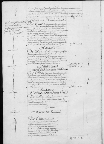 Comptes de la Ville de Besançon, recettes et dépenses, Compte de Pierre Bourdarye (1782)
