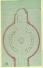 Plan d'un temple en rotonde. Projet de décor de théâtre / Pierre-Adrien Pâris , [S.l.] : [P.-A. Pâris], [1700-1800]