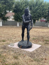 Statue ; Victor Hugo nu debout