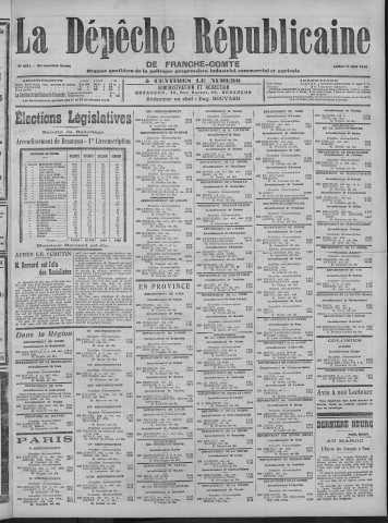 11/05/1914 - La Dépêche républicaine de Franche-Comté [Texte imprimé]