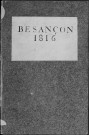 Ms Baverel 81 - « Faits mémorables arrivés à Besançon en 1816 », par l'abbé J.-P. Baverel