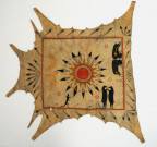 Cape au chasseur et aux animaux affrontés